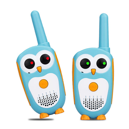 Retevis RT30 Walkie Talkie for Kids, Cartoon Owl Walkie Talkie for Kids Ages 8 and Up, Gifts for Kids, Camping Family Game (Blue, 2 PCS)