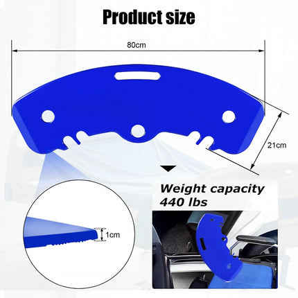 Transfer board, patient pusher up to 200 kg for transferring patients or handicaps from wheelchair to bed, toilet, bathtub, car push board with one handle, notches
