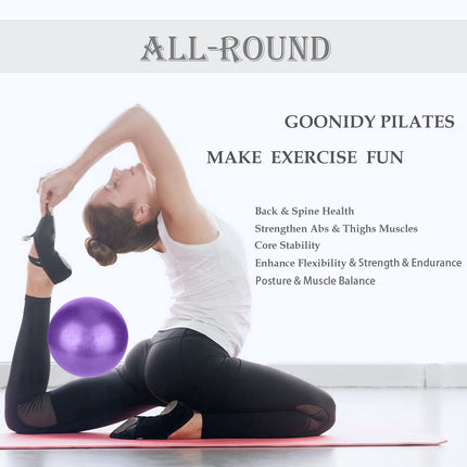 Pilates Ball, Gymnastic Ball Small, 22cm Pilates Ball, Gymnastic Balls Children, Overball Fitness Ball Yoga Ball Fitball Office Ergonomic Balance Equipment for Yoga Gymnastics Gym Exercise Fitness Therapy Supplies
