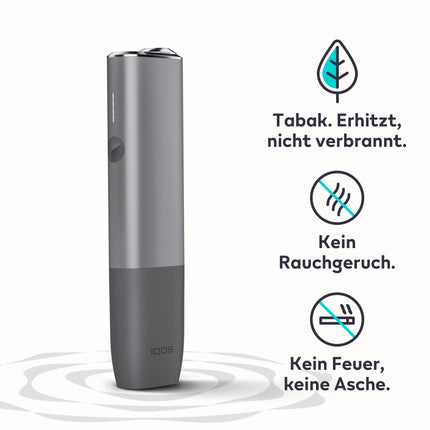 IQOS ILUMA ONE Kit Pebble Grey - Tobacco Heater (in 5 colors) - for TEREA Tobacco Sticks - our best alternative to cigarettes