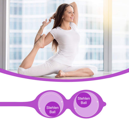 FIDECH Love Balls Sex Toy, Vibrator for Her, Pelvic Floor Trainer Women with 12 Vibration Modes, Vibrating Egg with Remote Control, Pelvic Floor Trainer for Bladder Control and Vaginal Muscles, Purple