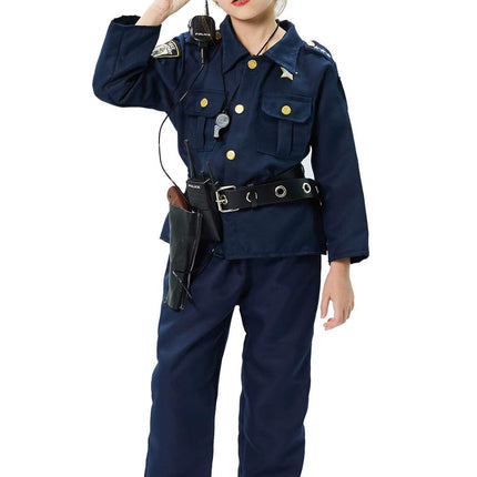 Tacobear Police Toys Kids Police Costume Accessories Police Handcuffs Police Badge Sunglasses Belt Walkie Talkie Police Baton Police Equipment for Kids Halloween Carnival