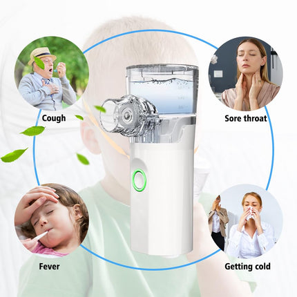 Joycabin Inhaler for Adults Inhaler Children, Inhalers Rechargeable Inhaler with Portable Design, Quiet Inhalers with Mouthpiece and 2 Masks, Adjustable Spray Mist