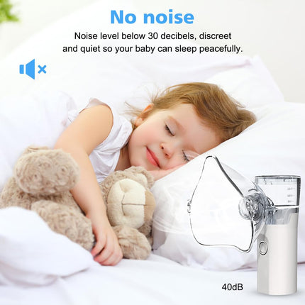 Joycabin Inhaler for Adults Inhaler Children, Inhalers Rechargeable Inhaler with Portable Design, Quiet Inhalers with Mouthpiece and 2 Masks, Adjustable Spray Mist