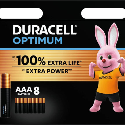 Topcom Walkie Talkie with range up to 6 KM - automatic noise reduction, RC-6410 + Duracell Optimum AAA batteries, 8 pieces, up to 100% extra power or additional performance