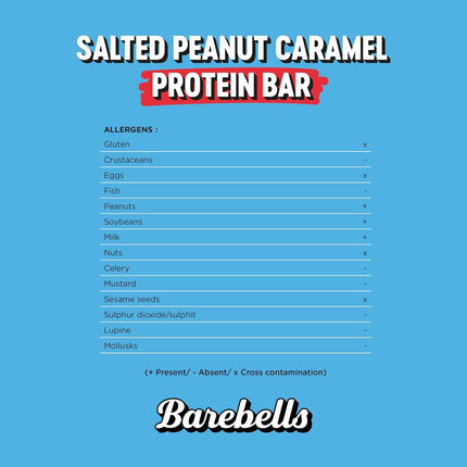 Barebells Soft Protein Bar – 16g High Protein Bar, Low Sugar, Protein Bar, Palm Oil Free – Salted Peanut Caramel, 12 x 55g
