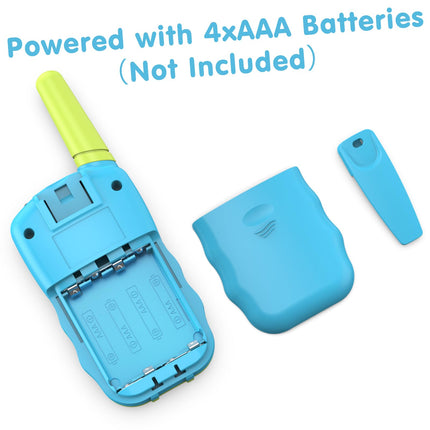 Kearui Toys for 3-12 Year Old Boys, Walkie Talkies for Kids, 8-Channel Radio with Backlit LCD Flashlight, 3 Miles Range for Outdoor Adventures, Camping, Hiking (Blue-Green)