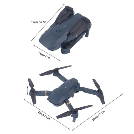 Yunseity E58 Foldable WiFi Drone, FPV Drone with 4K HD Camera, RC Quadcopter for Kids, Adults, Beginners, APP Control, One-Key Takeoff/Landing