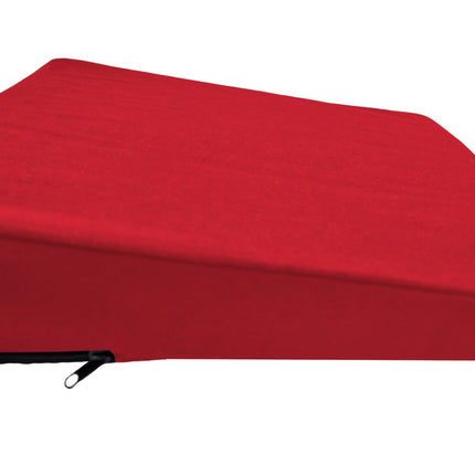 Tiga-Med Seat Cushion | Anti-Slip Premium Seat Wedge Cushion | Extra Strong & Stable | 3 Colors | Washable | Car Seat Cushion | Booster Seat | No-Slip Wedge Cushion (Red)