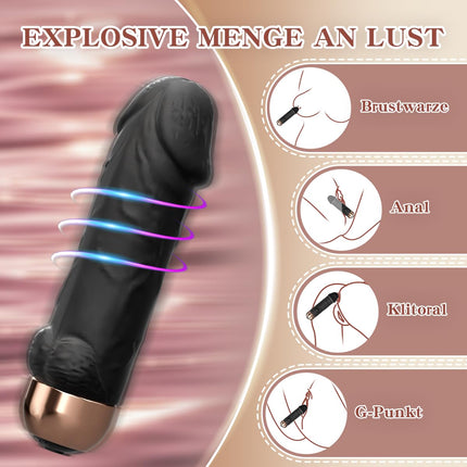 Vibrator Vibration for Women Sex Toys for Women Couples Mini Vibrator Sets for Women Clitoris Quiet - 10 Vibration Modes Strong Massage Stick Vibrators for G-spot and Clitoris Dildo Stimulator