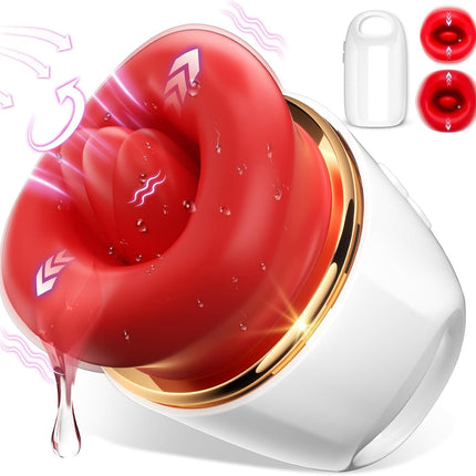 Suction vibrator sex toy for women, vibration for women clitoris with 10 tongue licking & vibration modes 3 in 1 vibrator sets for women clitoris stimulator multifunctional sex toy for couples soft