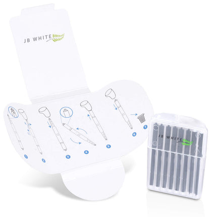 JB White 32x Hearing Aid Wax Filters, Replacement Filters, Compatible with Widex Nanocare Wax Guards | Oticon ProWax MiniFit | Phonak Cerustop Wax Guards | Resound Hearing Aid Filters (Ø 1.3mm)