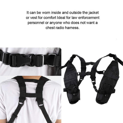 Walkie Talkie Vest Cover, Universal Radio, Walkie Talkie Strap, Chest Pocket, Radio Vest, Portable Storage Bag for Men and Women