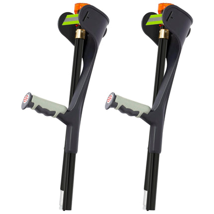 OUUTMEE walking sticks foldable crutches foldable (x2 pieces), foldable forearm crutches black, walking sticks foldable, rehabilitation exercises crutches for adults, lightweight crutches walking aids