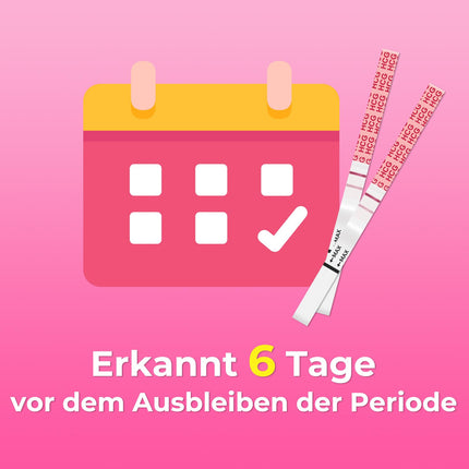 Preview 25 Pregnancy Test Early Test Strips 10 mIU/ml hCG Test reliable early detection with 25 urine cups