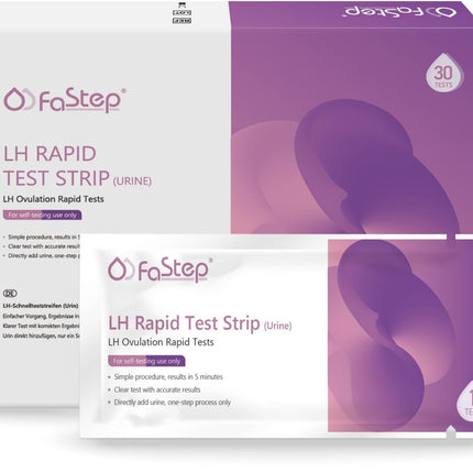 Fastep 30 pieces ovulation test kit LH test strips ovulation test fertility test for women