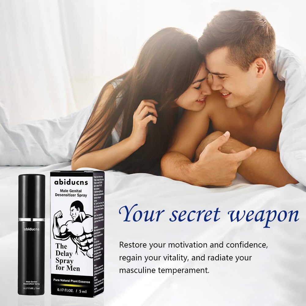 abiducns Delay Spray Sexual Enhancer für Männer, um länger im Bett zu halten, verlängert effektiv die Zeit der Männer und erhöht den Komfort, 5 ml, 50 Pumpstöße