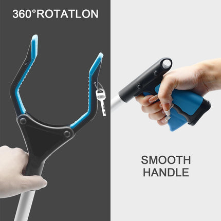 82 cm reacher, gripping tool with magnetic attachment for the elderly, foldable, for holding objects indoors and outdoors