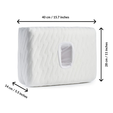 ODOXIA Memory Foam Piercing Pillow | Piercing Pillow for Side Sleepers | Relieves Ear Pain | Comfortable Pillow with Cutout | Earring Pillow for CNH | Reduces Ear Pressure
