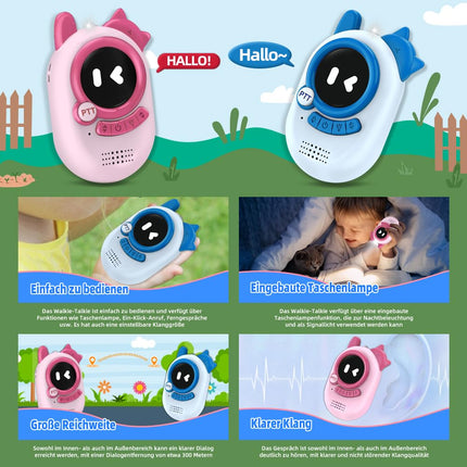 Walkie Talkies for children toys from 3 4 5 6 7 8 years dinosaur toys boy girl gifts boy 3-10 years outdoor games for children children's toys gift ideas Halloween Christmas