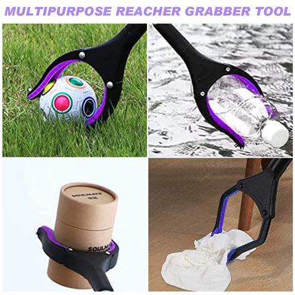 Foldable Grabber Rotatable Grabber Garbage Tongs Long Grabber Arm Garbage Grabber Non-Slip Grabber Aid with Magnetic Tips for Seniors People with Disabilities