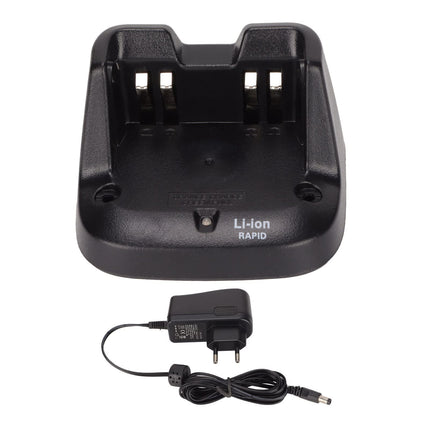 Bewinner BC-193 Two-Way Radio Fast Charger, Walkie Talkie Desktop Fast Charging Station, Walkie Talkie Charger for Icom IC-V8E V80 F3003 (Black)