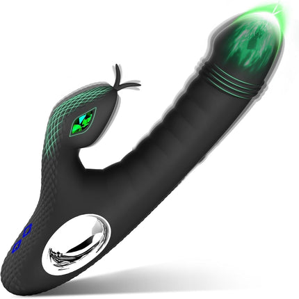 Dildo Vibrator Sex Toy for Women, Vibrator Sets for Women Clitoris Stimulator for Her, G-Spot Vibrators with Clitoris Stimulation with 10 Vibration Modes Sex Toys for Couples Sex Toy