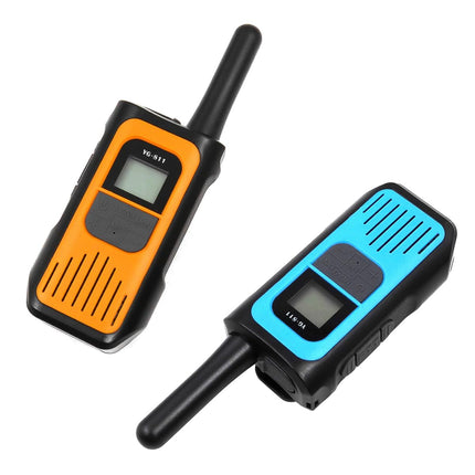 POFET 2 Pack Walkie Talkie Rechargeable with Li-ion Battery, Walkie Talkie Children Adults, Long Range Radio, VOX and Type C Charging Cable for Biking Camping Hiking