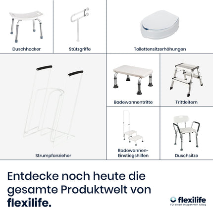 flexilife - stocking aid - high-quality sock aid after hip surgery - sock aid for seniors, pregnant women and immobile people - easy sock aid system