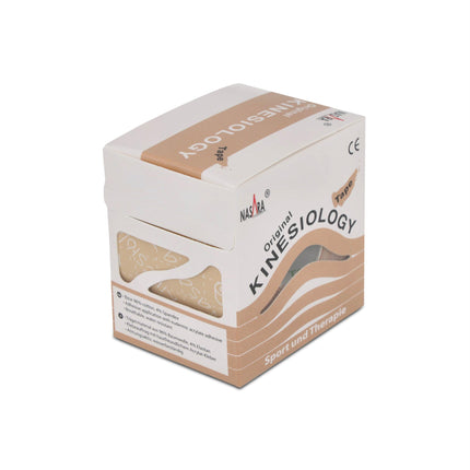 Nasara Original Kinesiology Physio Tape for Sports and Medicine, Roll Size 5cm x 5m, Beige