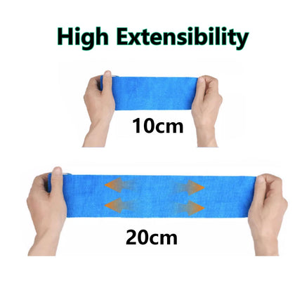 Self-adhesive bandage 12 rolls, 5 cm x 4.5 m plaster roll dressing material, elastic bandage bandage fixation bandage adhesive bandage self-adhesive for sports, wrist vet wrap cat dog horse (black)