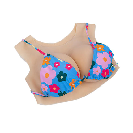 PHOXBOBG Silicone Breast Forms Round Neck Artificial Breasts CG for Crossdresser Transgender