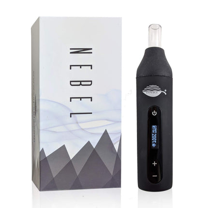 Vaporizer Vapeble Nebel - Vaporizer with glass mouthpiece, OLED display and stepless temperature control, makes super vape from resinous herbs
