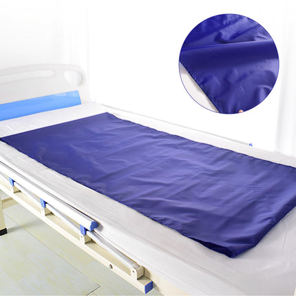Lunaanda Sliding Sheet for Bedridden Patients, Sliding Sheet for Bed Transfer, Patient Transfer Sliding Sheet Care for Turning, Moving, and Positioning Elderly People for Hospitals, Home, 70 x 68 cm (Blue)
