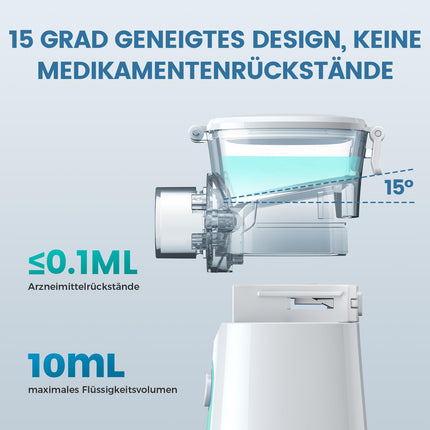 Inhaler, Portable Inhaler for Adults and Children, 30dB Quiet Inhaler Set 3 Speeds, USB Rechargeable Inhaler 2H Long Runtime