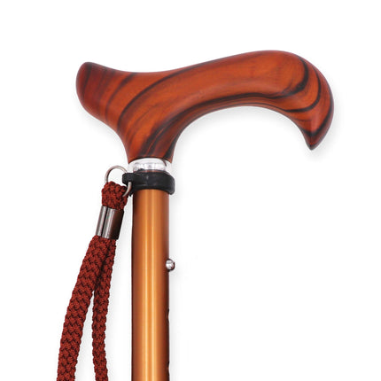 KMINA PRO - Walking Stick Wood Adjustable, Women, Walking Stick Men, Seniors, Height Adjustable, Elegant, Aluminum