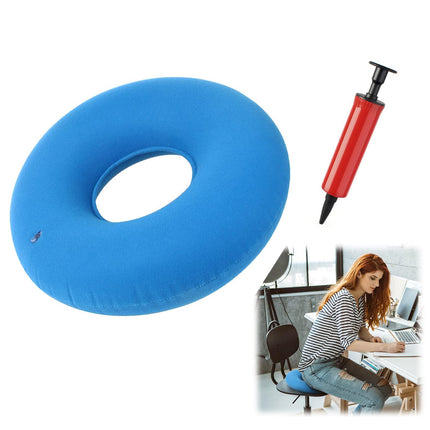 Donut Pillow, Hemorrhoid Seat Cushion, Seat Ring After Surgery Seat Cushion, Orthopedic, Decubitus Cushion, Portable Inflatable Seat Cushion with Pump for Hemorrhoids, Tailbone Pain, Wheelchairs, Pregnant Women