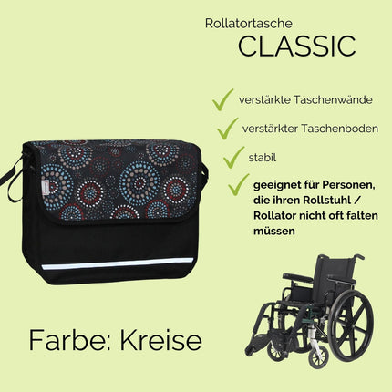 SENIORI Rollator/Wheelchair Bag Rollator Bag Wheelchair Bag Universal (1st Circle)