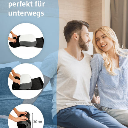 Re-Charge Intense Neck Pillow | Orthopedic Cervical Spine Side Sleeper Pillow | Ergonomic Memory Foam with Bamboo Activated Charcoal, Innovative Technology for Deeper Sleep, Recovery Pillow 50x30x12