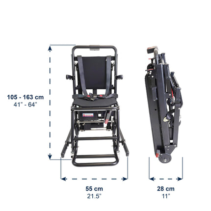 KMINA - Electric tracked stair climber, wheelchair users, stair climbing aid for seniors, stair lift, wheelchair