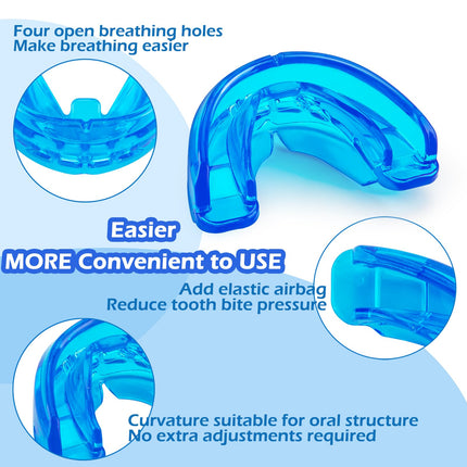 AIOUTGOGO Snore Stopper-Snoring Device Multipurpose Anti Snoring Snore-Free Stopper-Effective Snoring Stopper against Snoring for Men and Women Anti Snoring Mouthpiece Device (Ready to Use)