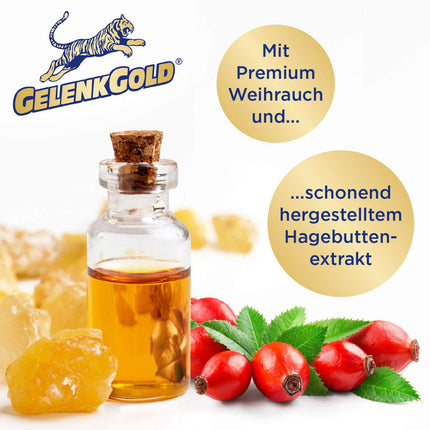 GelenkGold Joint Capsules 90 Capsules High Dosage, Dietary Supplement for Joints¹ Cartilage² and Tendons³ with Chondroitin Glucosamine and Frankincense