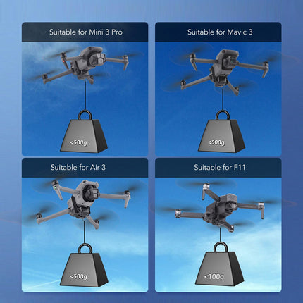VBESTLIFE Drone Payload Release System, 1 Kg Load Airdrop System for 2 3 4 Pro Air 3 with 500 M Remote Range