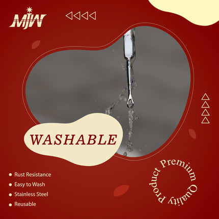 MJW Professional Earwax Remover made of stainless steel ear loop for removing ear irrigation, reusable ear cleaner tool for adults and children, hygienic removal of earwax