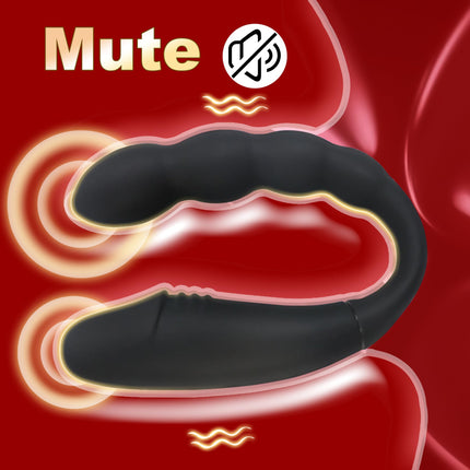 YcsLust Double Dildos Dildo Anal Vibrator Clitoris Stimulator G-spot Vagina Clitoris Anal Massage Wireless Control Dildo Double Headed Vibrators U-shaped Sex Toys for Women Lesbians, Couple
