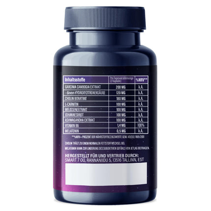 NEW: Saint Nutrition® KETO NIGHT BURN - Appetite suppressant with melatonin 0.5 mg and choline for the night - Metabolism formula extremely fast & finally - improved formula for women & men