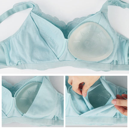 ONEFENG Mastectomy Silicone Prosthesis for Women, Triangle Breast Form Concave Prosthesis Silicone Breasts Bra Pad Enhancer Inserts Cup C (1 Piece)