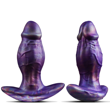Anal Plug Dildo Large Silicone Dildos, Large Anal Plug Thick Dildo with Anchor Shape Base Design, Realistic Dildo Tail for Women Butt Plug Soft Anal Trainer, Sex Toys for Women Men