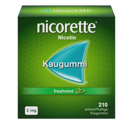 NICORETTE Chewing Gum 2mg Freshmint Pack – Nicotine gum for smoking cessation – Mint flavor – 2mg nicotine – Quit smoking – 210 pcs.