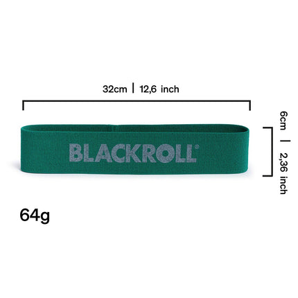 BLACKROLL® Loop Band Set (3-pack), fitness band set for functional training, skin-friendly training bands in 3 strengths: light (orange), medium (green) & strong (blue), Made in Germany